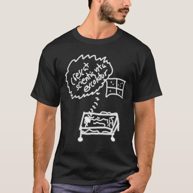 Camiseta Excolatur del vita del scientia de Crescat (Anverso)