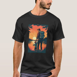 Camiseta Excursión de pesca en el lago padre e hijo aventur