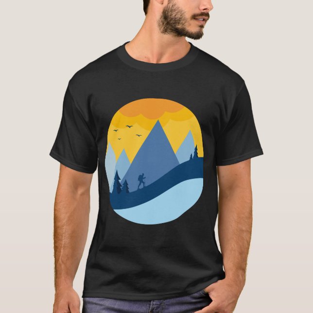 Camiseta excursión por la montaña (Anverso)
