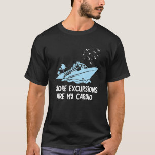 Camiseta Excursiones en la costa Cruceros en crucero para v
