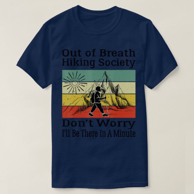 Camiseta Excursiones en la sociedad del senderismo Divertid (Diseño del anverso)