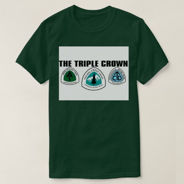 Camiseta excursionismo triple corona (Diseño del anverso)