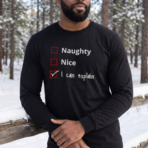 Camiseta Excusa de la Lista Traviesa de Santa - Crea tu Pro