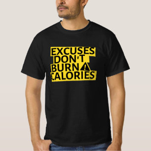 Camiseta Excusas No Queman Calorías