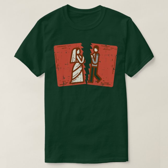 Camiseta Exesposa divorciada Hus Rompiendo (Diseño del anverso)