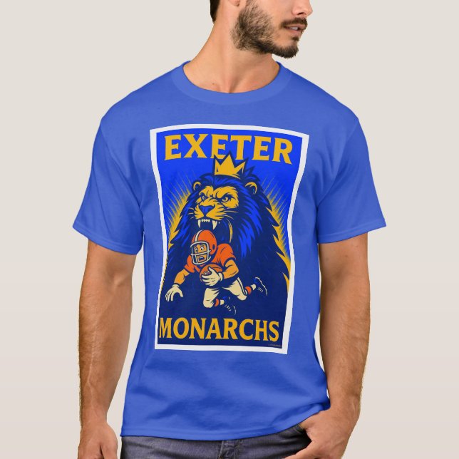 CAMISETA EXETER, CA MONARCHS CLASSIC FOOTBALL T-SHIRT. (Anverso)