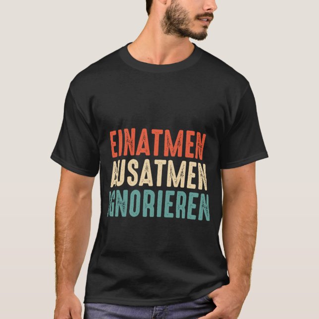 Camiseta Exhalación inhalatoria de impresión inversa ignora (Anverso)