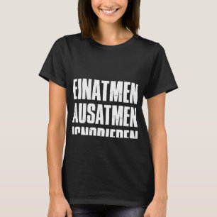 Camiseta Exhalación inhalatoria de impresión inversa ignora