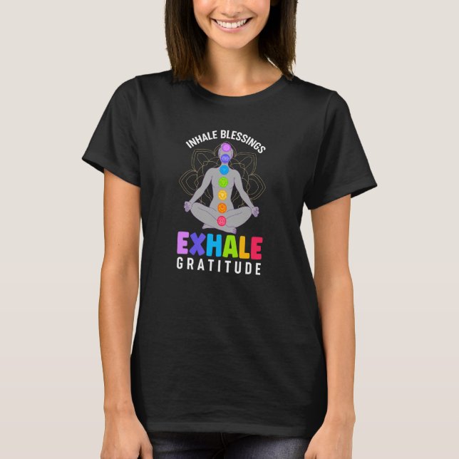 Camiseta Exhalar Atracción Espiritual Meditación Espiritual (Anverso)