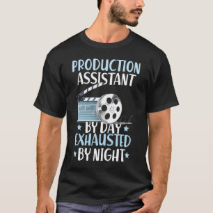 Camiseta Exhausted By Night PA Asistente de Produc