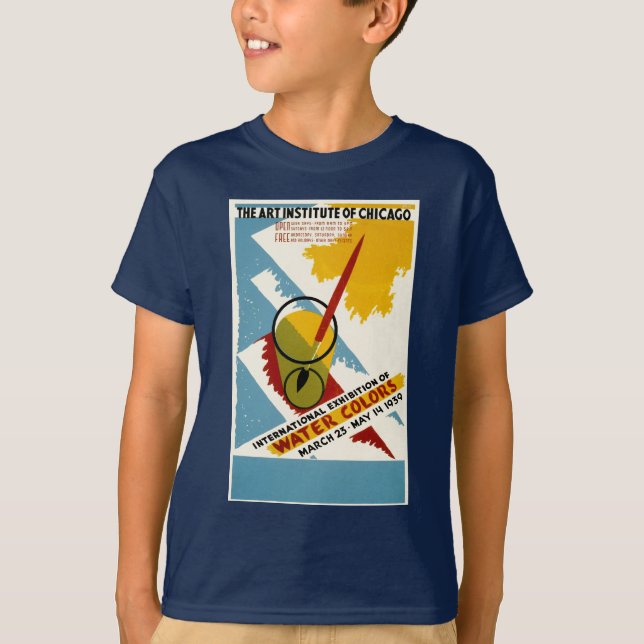 Camiseta Exhibición internacional del color del agua (Anverso)