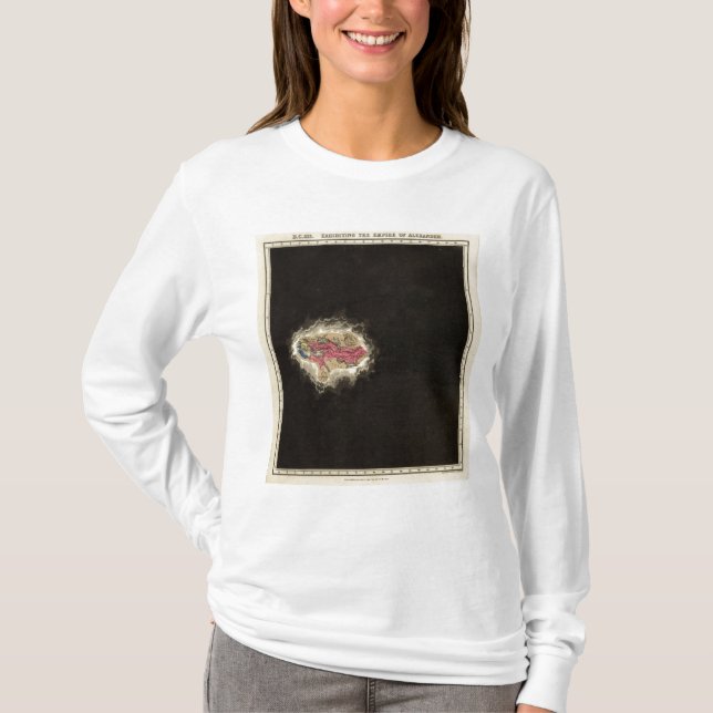Camiseta Exhibiendo el imperio de Alexander 323 A.C. (Anverso)