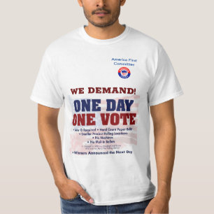 Camiseta Exigimos un voto de un día