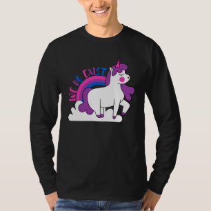 Camiseta Existen Bi Pride Bisexuals Orgullosos Unicornio Bi
