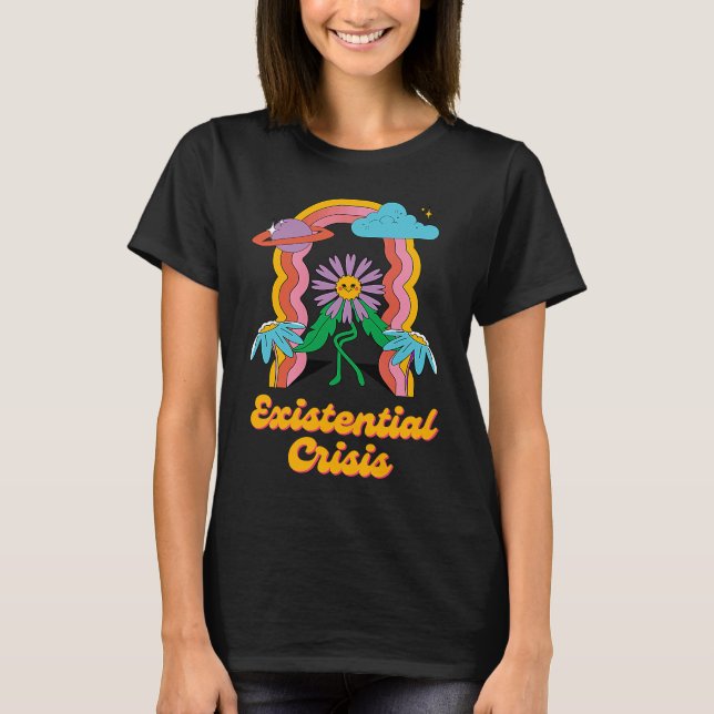 Camiseta Existencia Crisis Retro Toon Existentialism Philo (Anverso)
