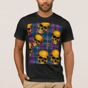 Camiseta ExisTENCIALES Cránulos LITOS En Tartán 1a
