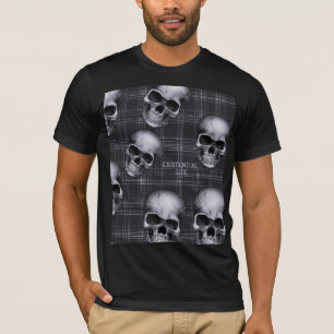 Camiseta ExisTENCIALES Cránulos LITOS En Tartán 1b