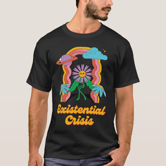 Camiseta Existential Crisis Retro Toon Existentialism Philo (Anverso)