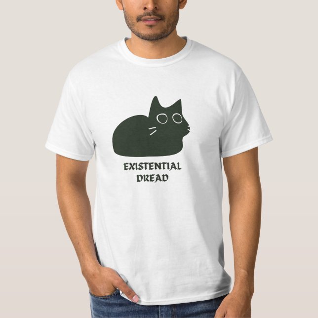 Camiseta Existential Dread Cat (Anverso)