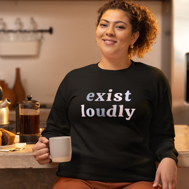 Camiseta Existir en voz alta potenciación de la mujer femin (Exist Loudly Women Empowerment Feminist T-Shirt)