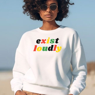 Camiseta Existir una historia negra sólida: empoderamiento 