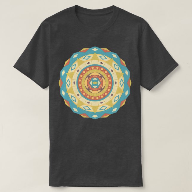 Camiseta Éxito de la geometría sagrada Mandala (Diseño del anverso)