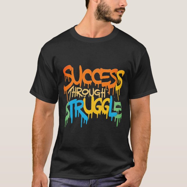 Camiseta Éxito mediante la lucha (Anverso)