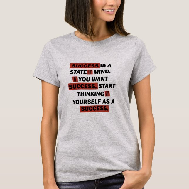 Camiseta Éxitos motivacionales en la vida (Anverso)