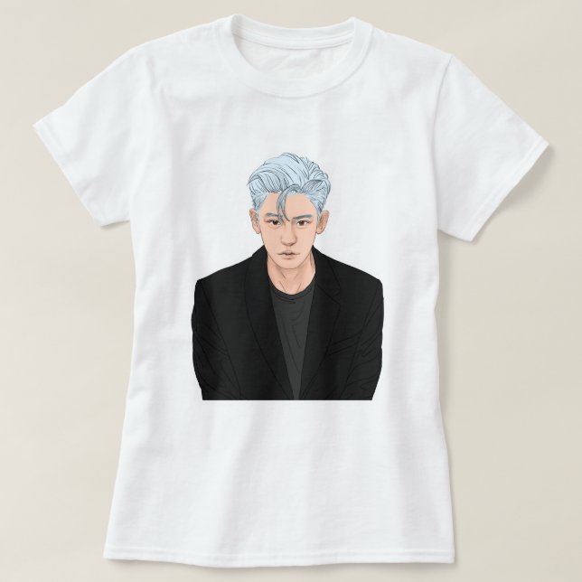 Camiseta EXO Park Chanyeol fanart (Diseño del anverso)