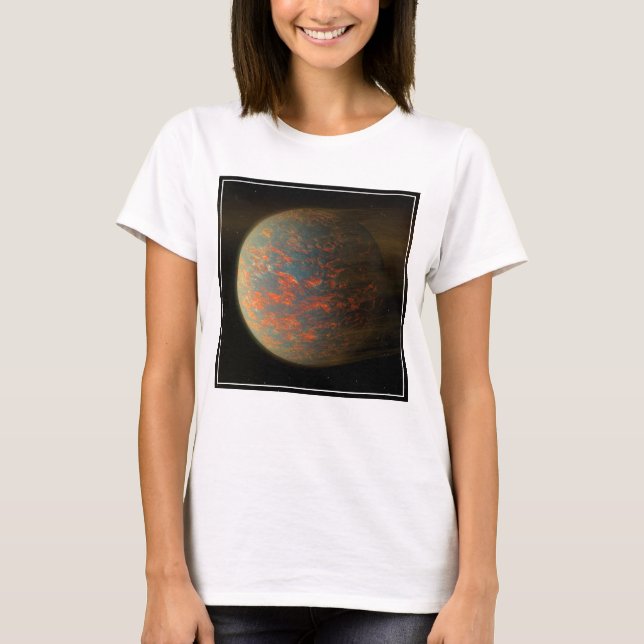 Camiseta Exoplanet 55 Cancri E Y Su Superficie Molten (Anverso)