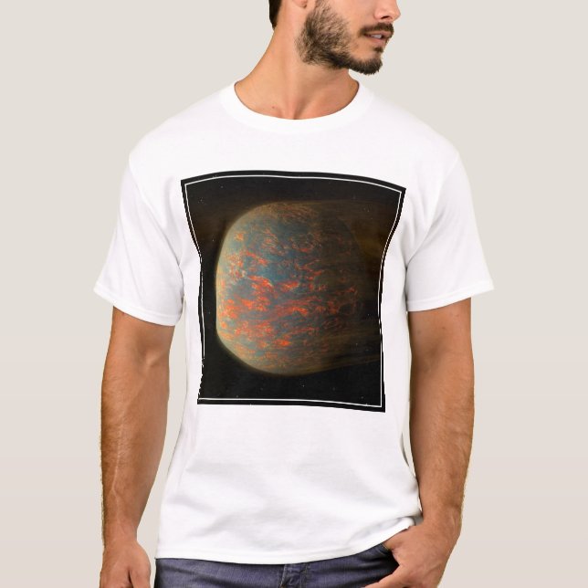 Camiseta Exoplanet 55 Cancri E Y Su Superficie Molten (Anverso)