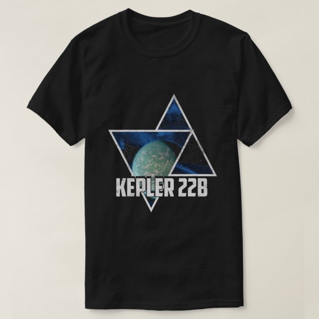 Camiseta Exoplanet Extrasolar Planet Kepler 22B Astronomía  (Diseño del anverso)