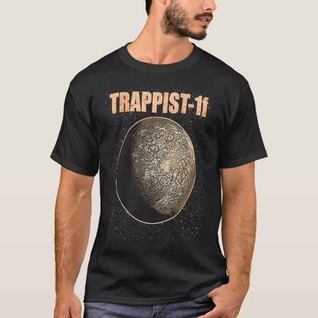 Camiseta Exoplanet Extrasolar Planet Trappist 1f Astronomy  (Anverso)