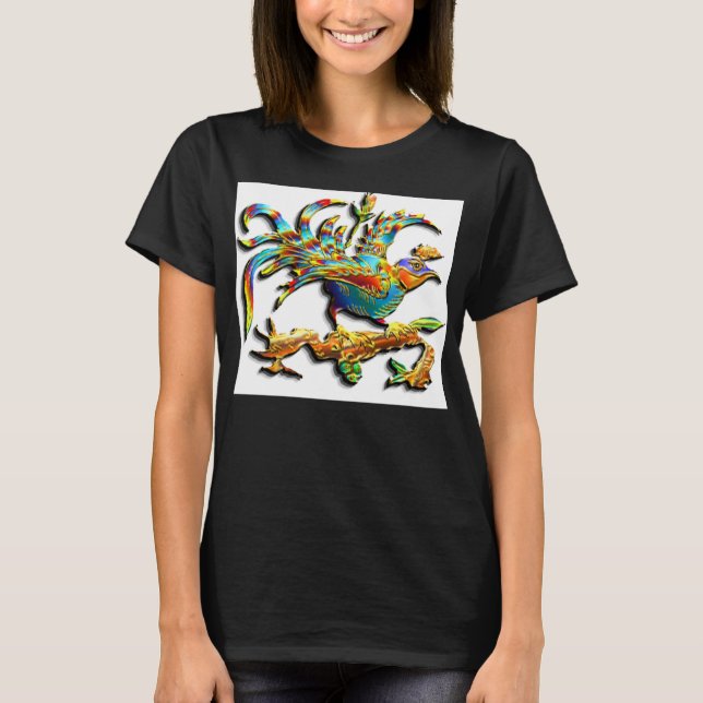 Camiseta Exotic Cloisonné Bird T-Shirt (Anverso)