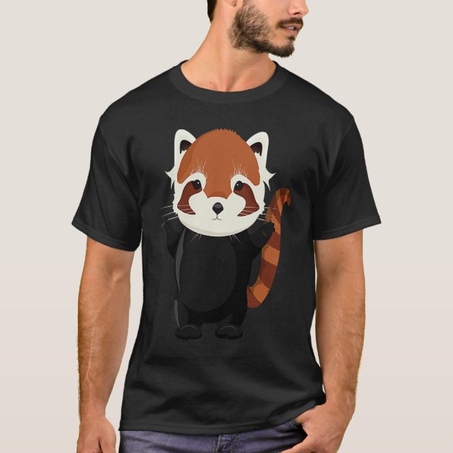 Camiseta Exotic magical little red panda bear (Anverso)