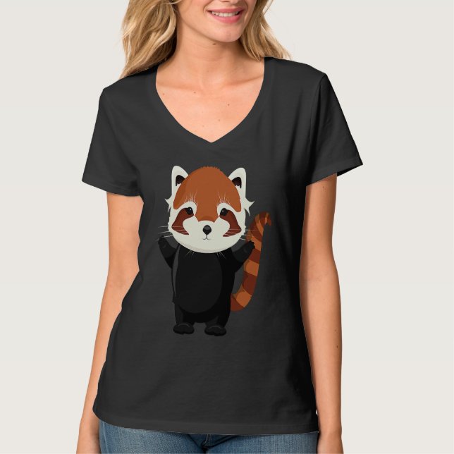 Camiseta Exotic magical little red panda bear (Anverso)