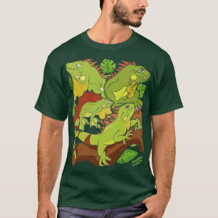 Camiseta Exotic Pet Reptile Tropical Leaves Lizard Owner Ig