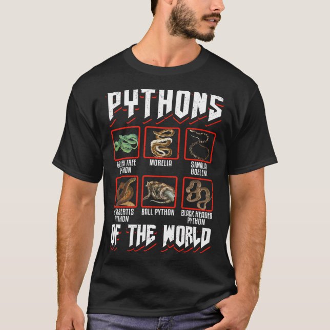 Camiseta Exotic Pet Snake Reptile Ball Python Pythons Of Th (Anverso)