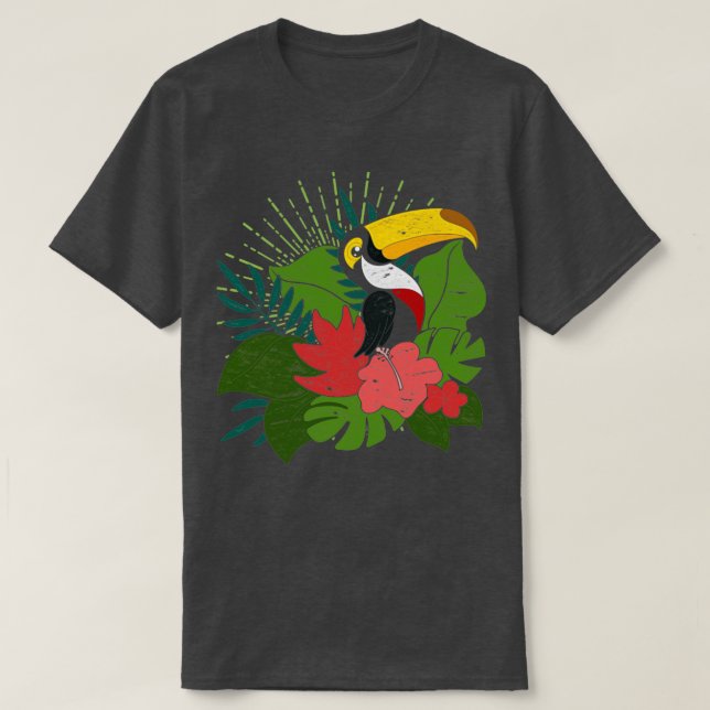 Camiseta Exotic Plants Ornithology Bird Birdwatcher Tropica (Diseño del anverso)