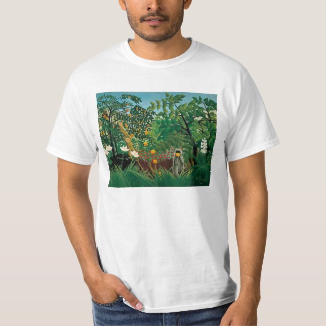 Camiseta exótica del paisaje de Henri Rousseau (Anverso)