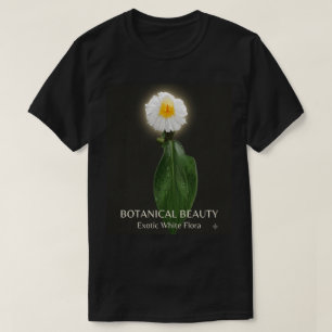 Camiseta Exótica Flor Tropical Blanca Botánica Nat