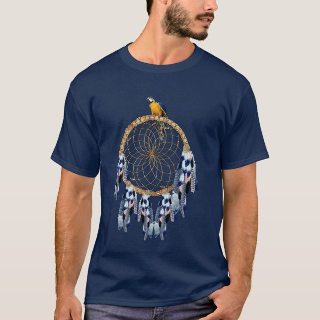 Camiseta Exótico Blue Dream Catcher Regalo del mejor hombre (Anverso)