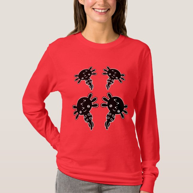 Camiseta Exótico Salamandra Axototl (Anverso)