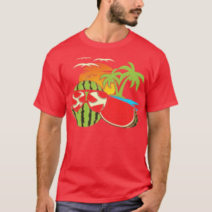 Camiseta Exótico Sunset Funny Melon Sungafas Tropicales Sum