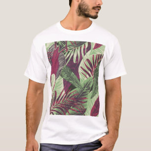 Camiseta Exótico tropical: verde de moda sin problemas