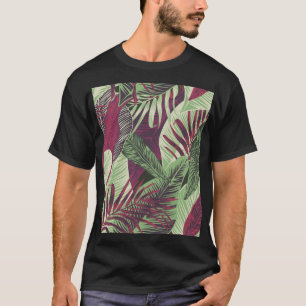 Camiseta Exótico tropical: verde de moda sin problemas