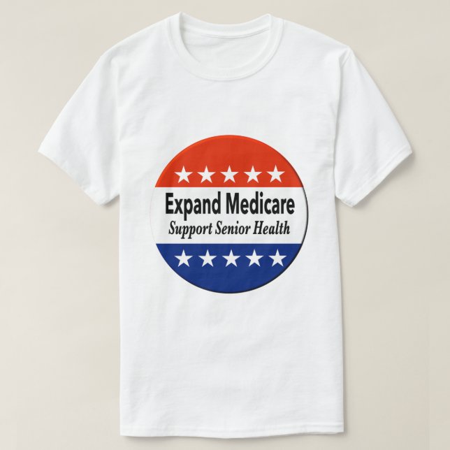 Camiseta Expandir Medicare para apoyar la salud de los adul (Diseño del anverso)