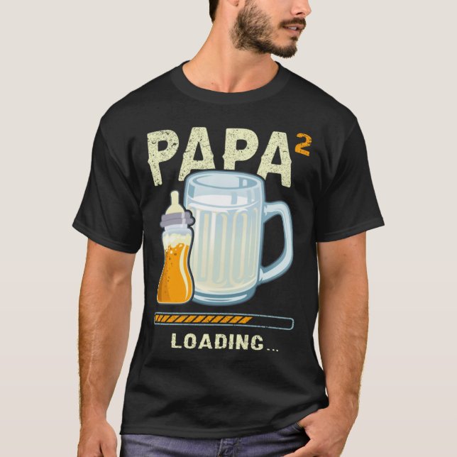 Camiseta Expectant Papa papa to be future papa 2nd Grandchi (Anverso)