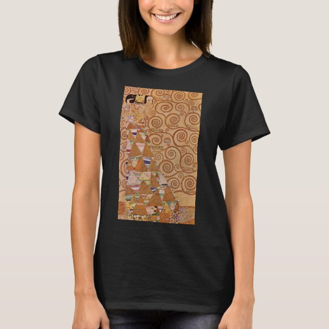 Camiseta Expectativa de Klimt Vintage Art Nouveau (Anverso)