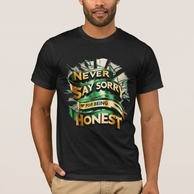 Camiseta Expectativas De Shattered- Nunca Siento Ser Honest (Anverso)